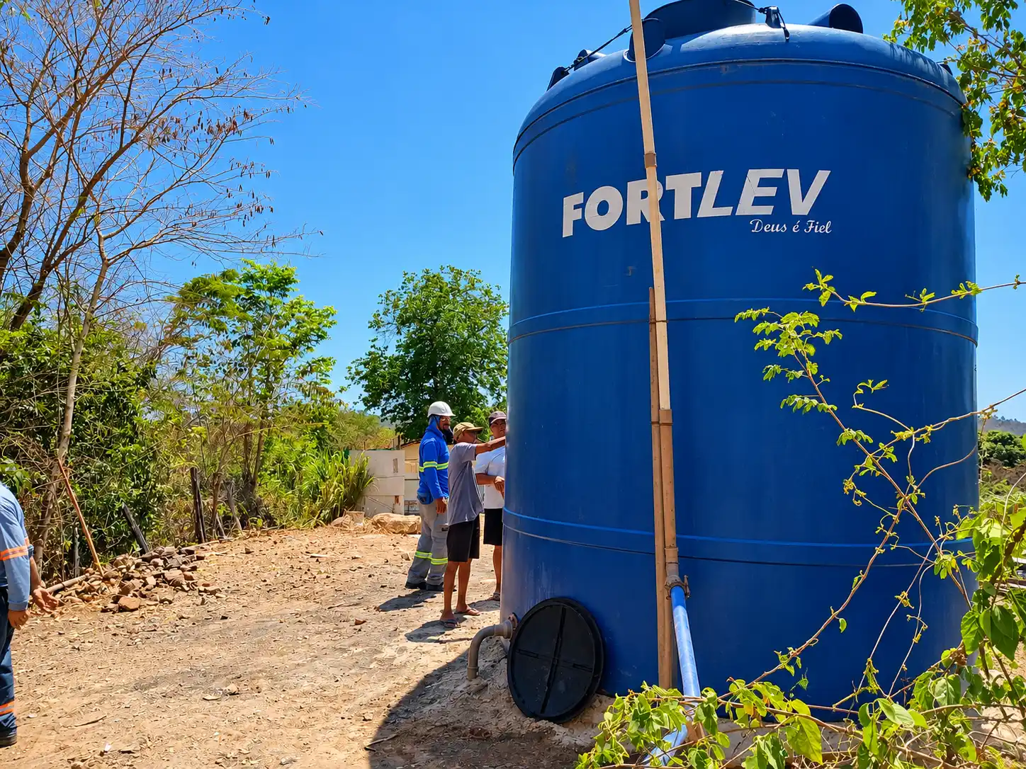 Reservatório de 30 mil litros amplia abastecimento para 120 famílias na zona rural de Teresina