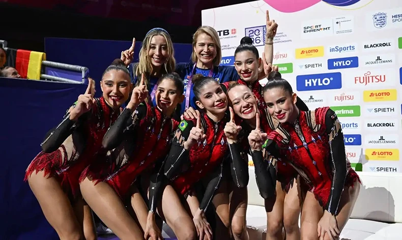 Brasil faz história e conquista dois ouros inéditos no Mundial de Ginástica Rítmica