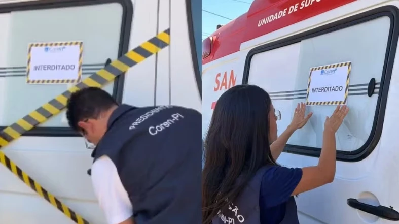 Coren-PI interdita serviço de Enfermagem do Samu de Luís Correia após encontrar irregularidades