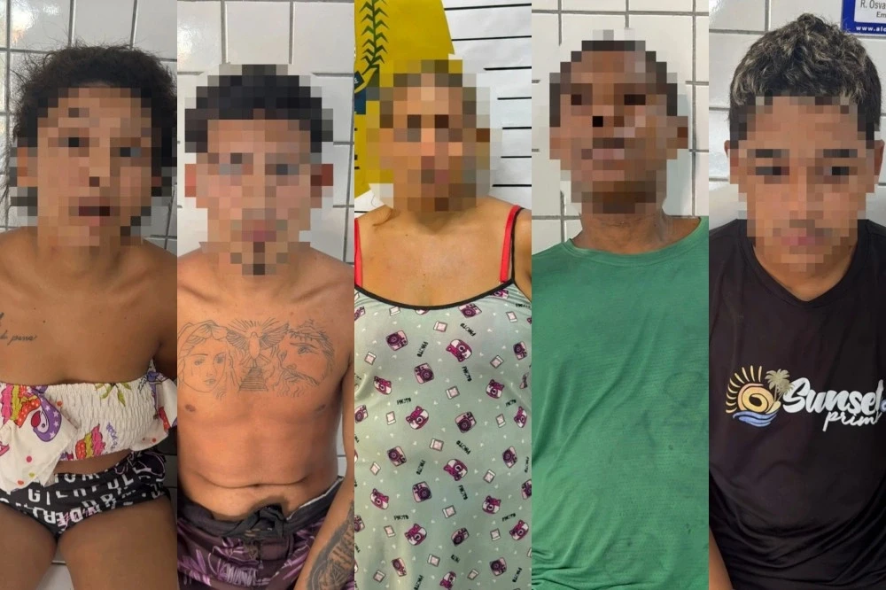 PM apreende 104 porções de crack e conduz cinco pessoas em Parnaíba